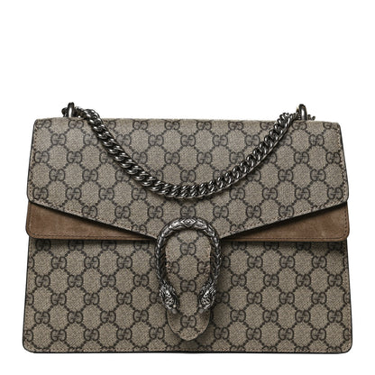 Gucci GG Supreme Monogram Medium Dionysus Shoulder Bag Taupe 1 of 11