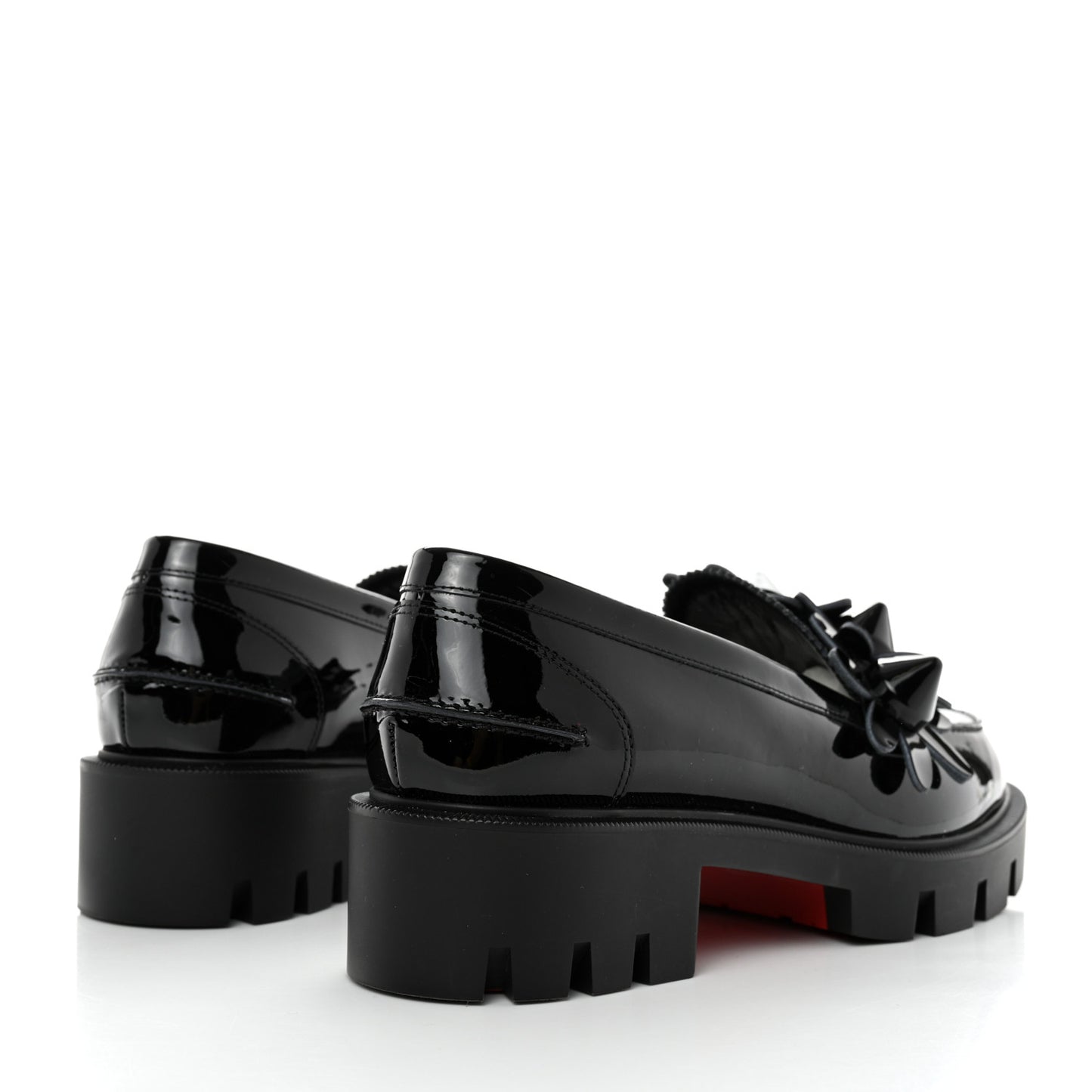 Patent Daisy Loafers 36 Black