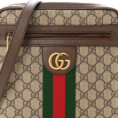 Gucci GG Supreme Monogram Web Small Ophidia Messenger Bag Brown 8 of 12