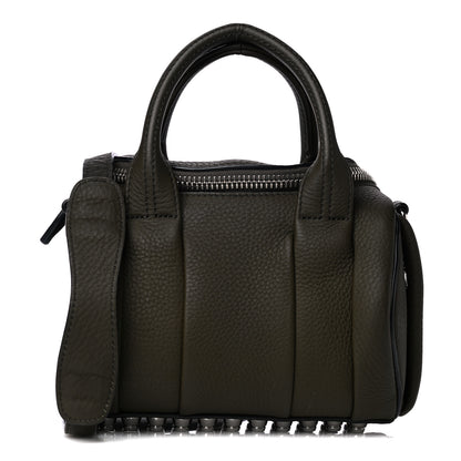 Alexander Wang Pebbled Calfskin Mini Rockie Matte Khaki Green Rhodium Hardware 1 of 12