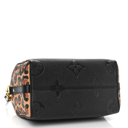 Louis Vuitton Empreinte Monogram Giant Wild At Heart Speedy Bandouliere 25 Black 4 of 8