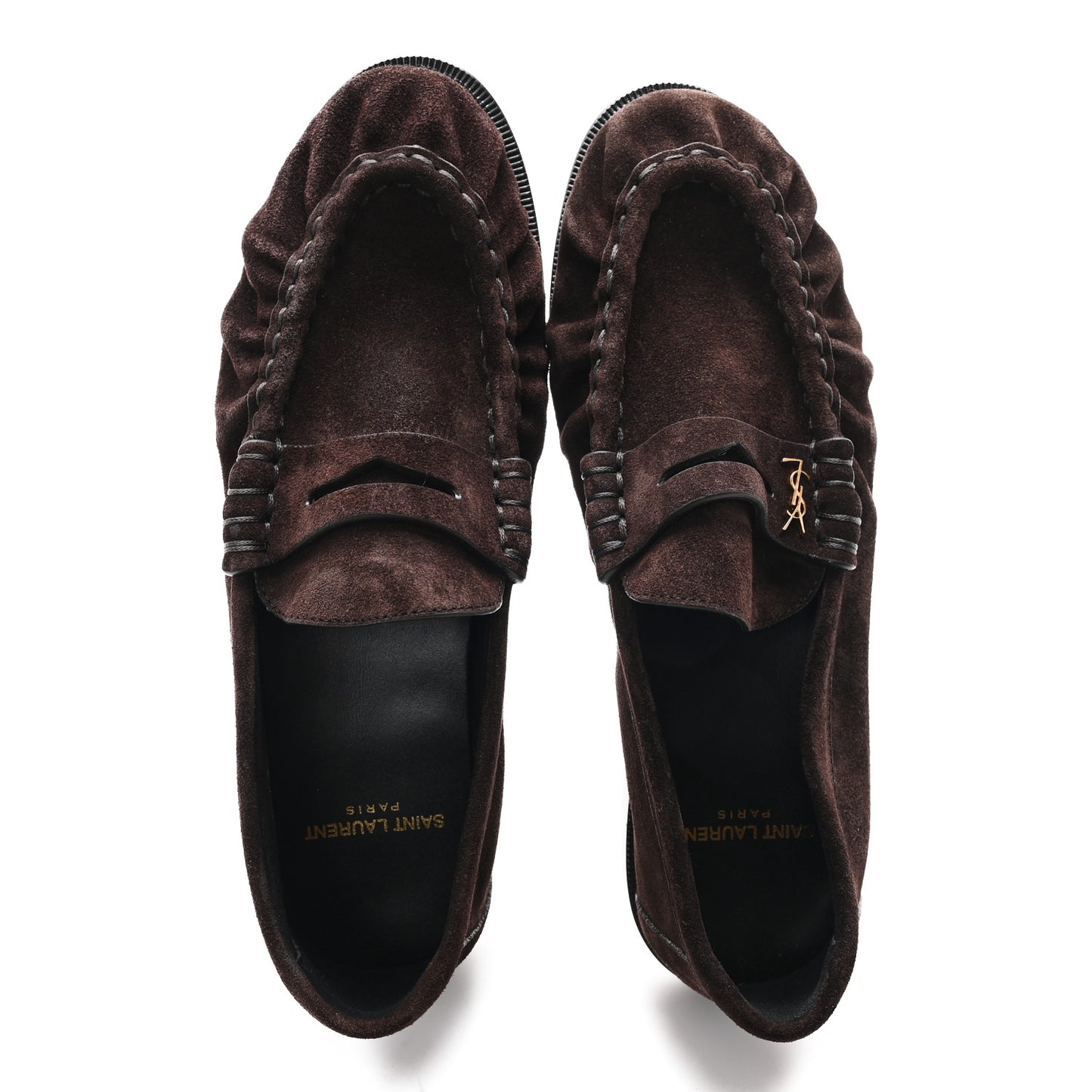 Suede Le Loafer 15 Penny Slippers 37.5 Dark Chocolate