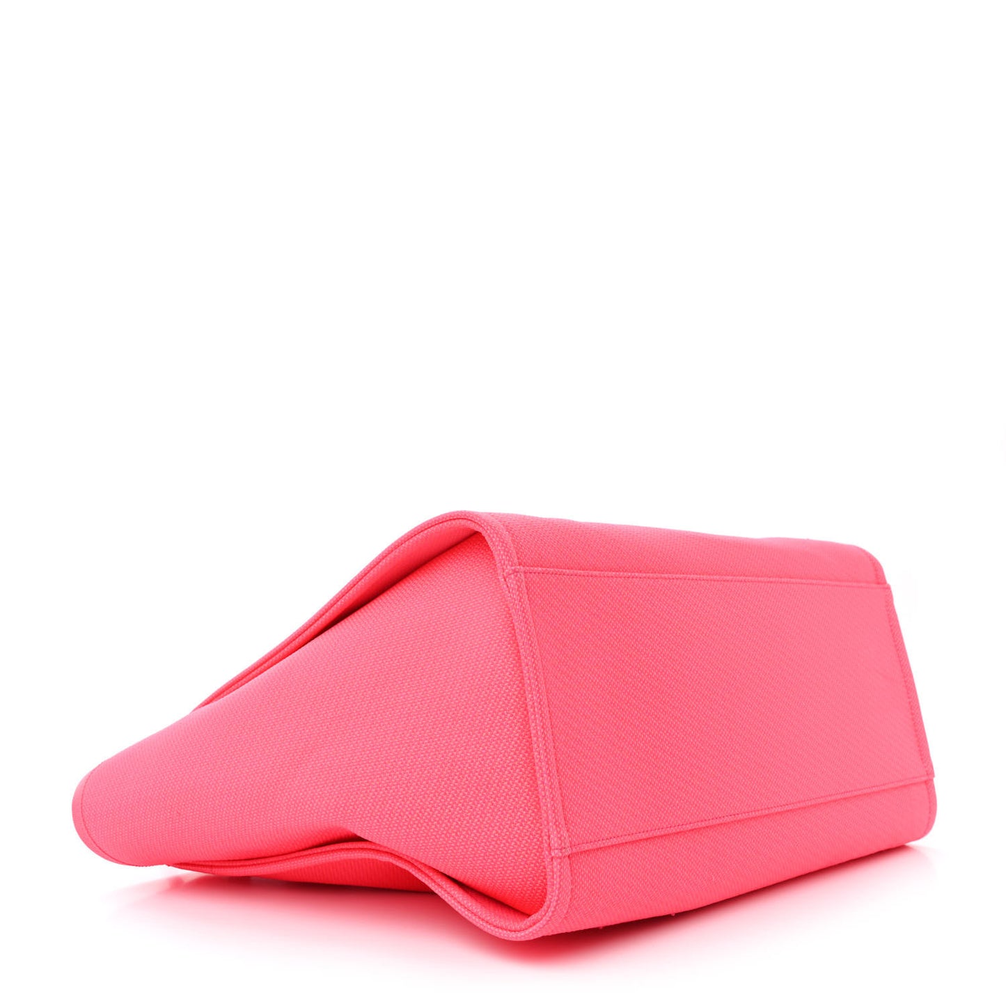 Mixed Fibers Calfskin Medium Deauville Tote Pink Orange