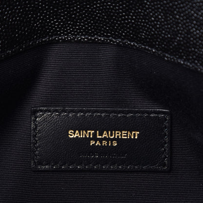 Saint Laurent Grain De Poudre Uptown Pouch Black 6 of 7