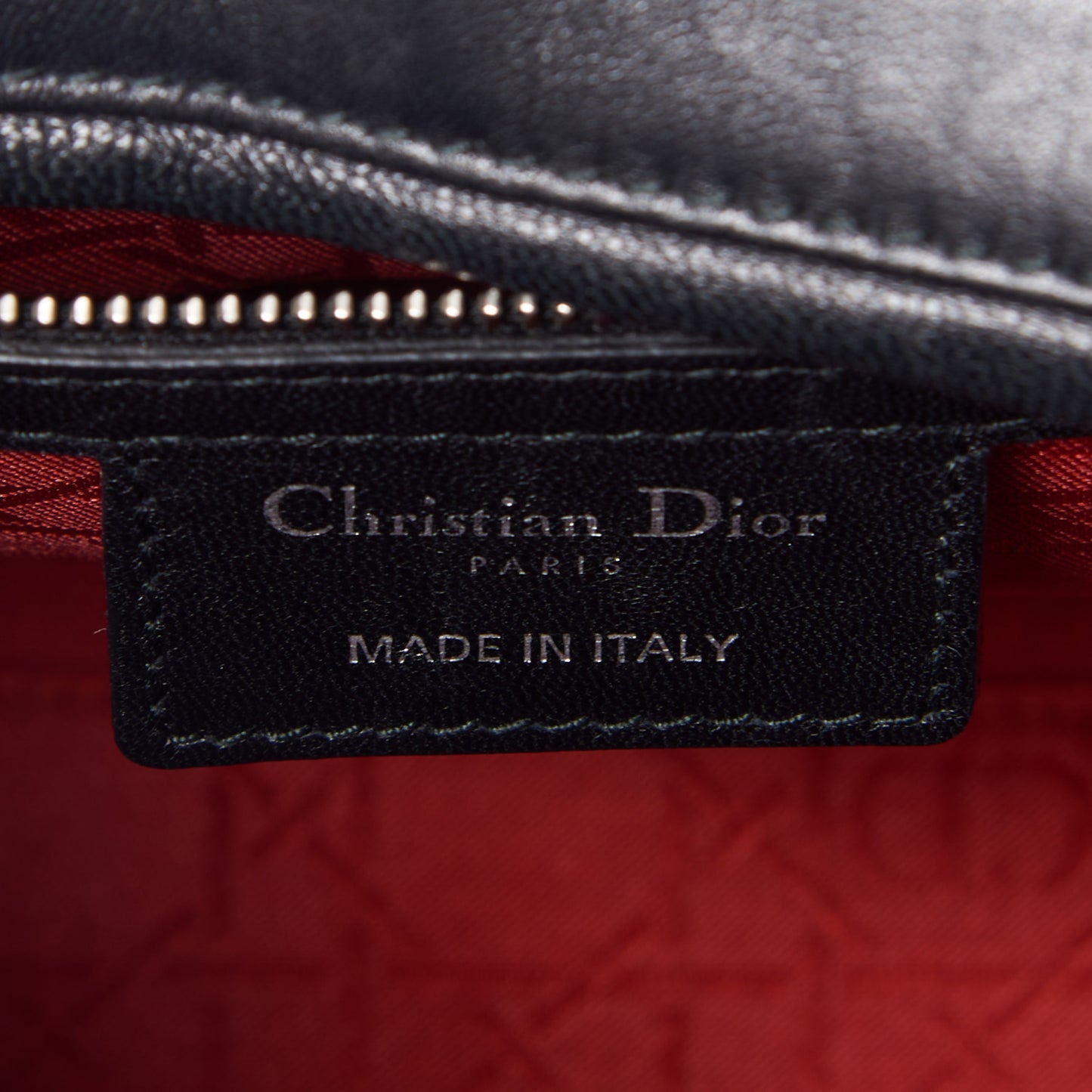 Lambskin Cannage Medium Lady Dior Black