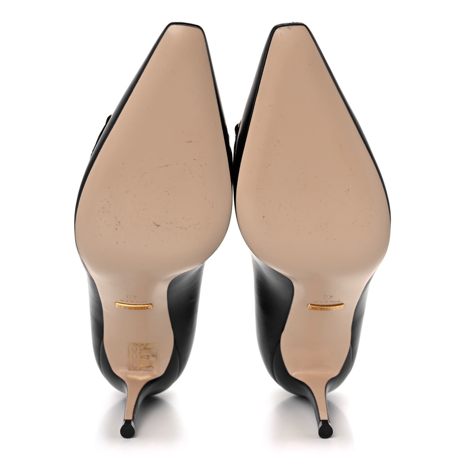 Gucci Malaga Kid Zumi 75mm Pumps 40 Black 5 of 11