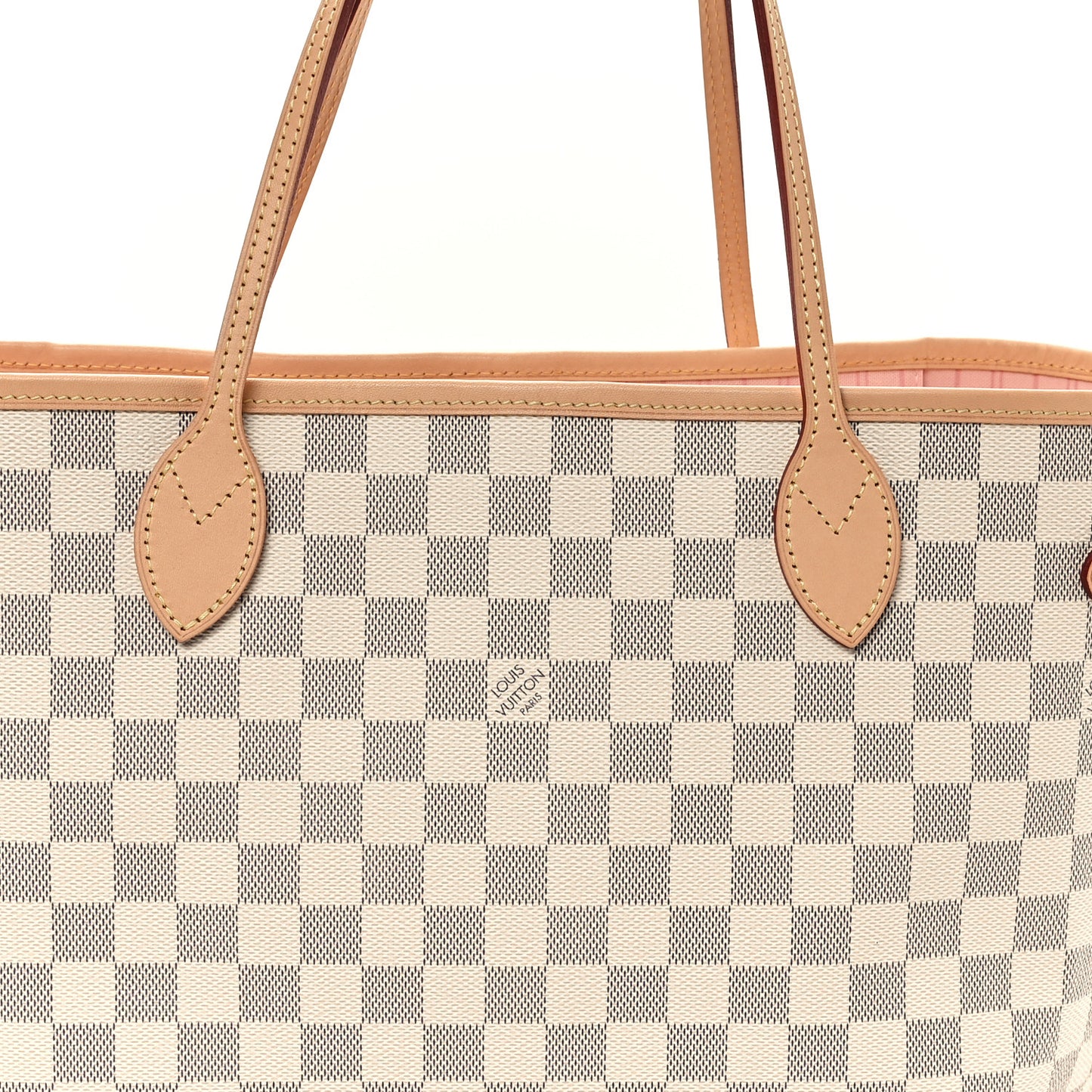 Damier Azur Neo Neverfull MM Rose Ballerine