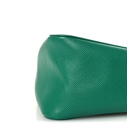 Prada Saffiano Cuir Triangle Logo Embossed Triangle Shoulder Bag Mango 10 of 10