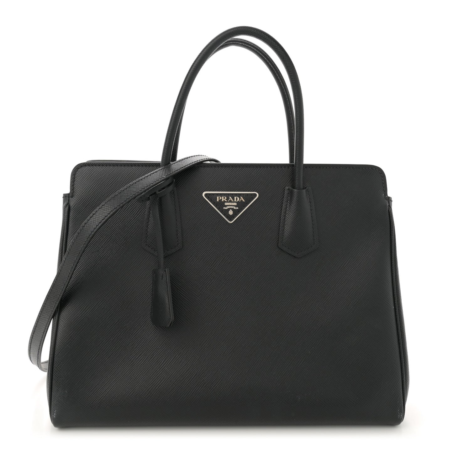 Saffiano Cuir Medium Tote Black