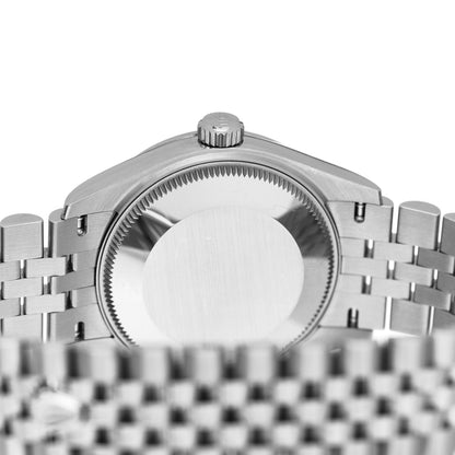 Rolex Stainless Steel 18K White Gold Diamond 31mm Oyster Perpetual Datejust Watch Rhodium Roman 278274 4 of 5