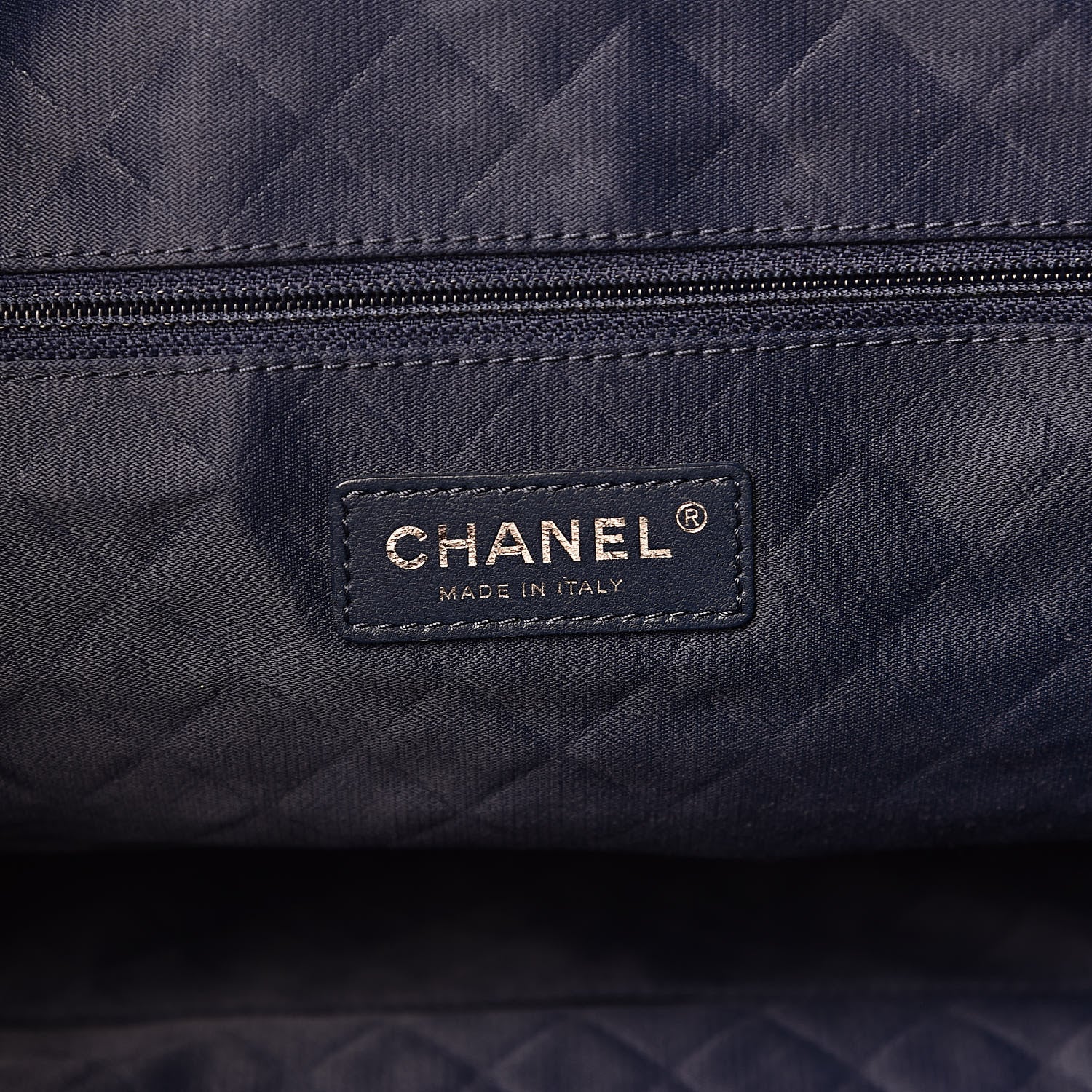 Chanel Tweed Crest Trip Backpack Navy Burgundy 6 of 11