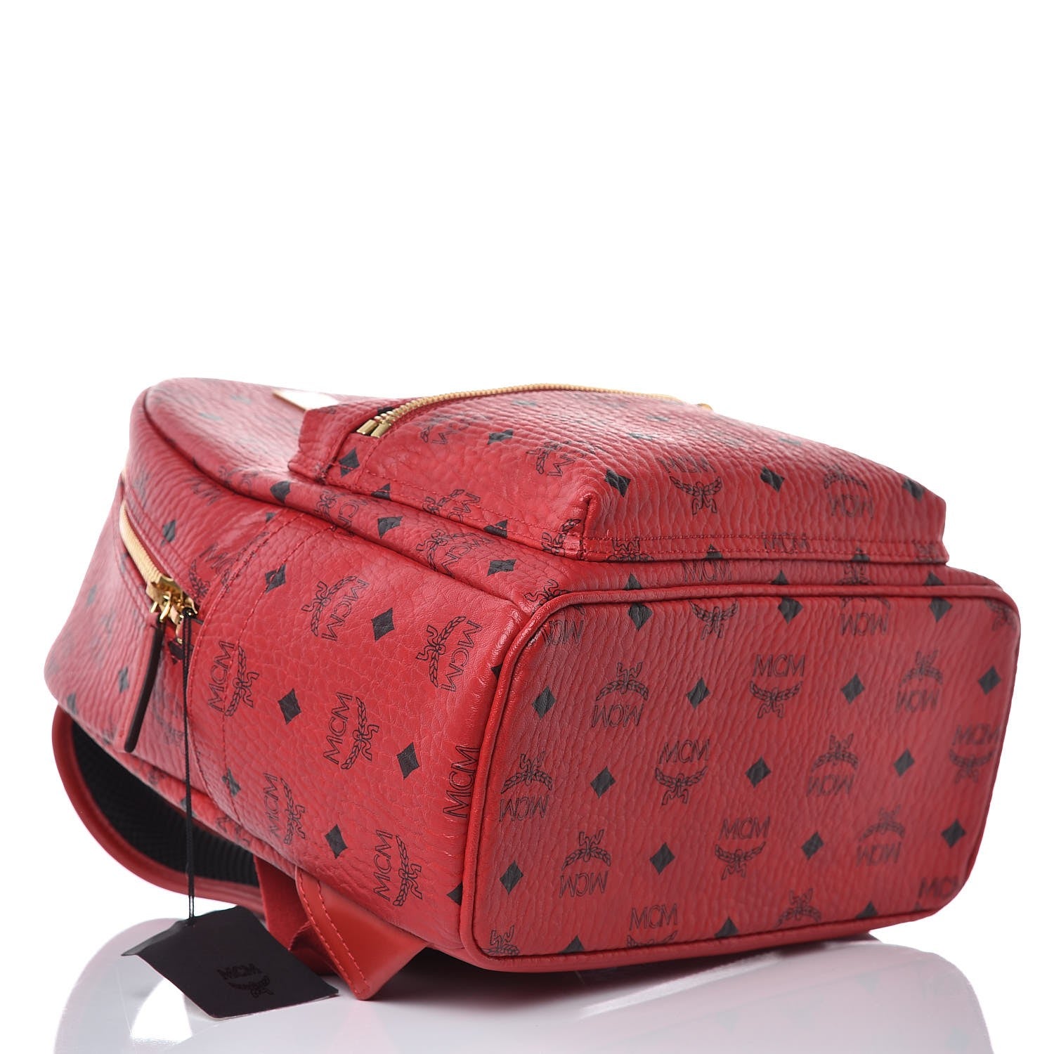 MCM Visetos Small Stark Backpack Ruby Red 4 of 8