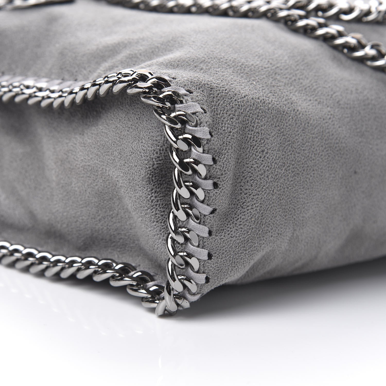 Stella McCartney Shaggy Deer Small Falabella Tote Light Grey 7 of 9