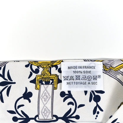 Hermes Silk Etriers Remix Twilly Marine White Or 3 of 4