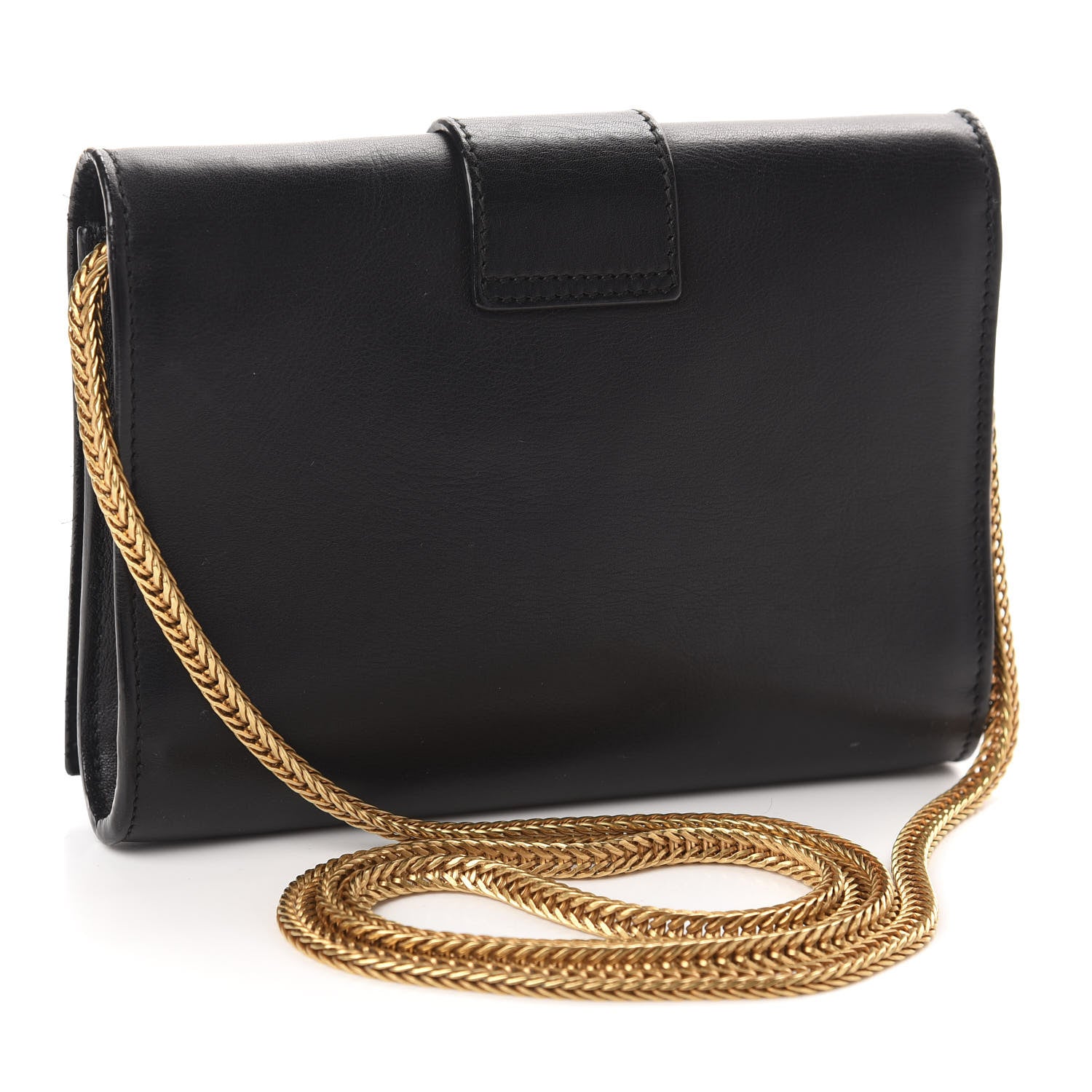 Saint Laurent Calfskin Small Classic Y Satchel Bag Black 3 of 10