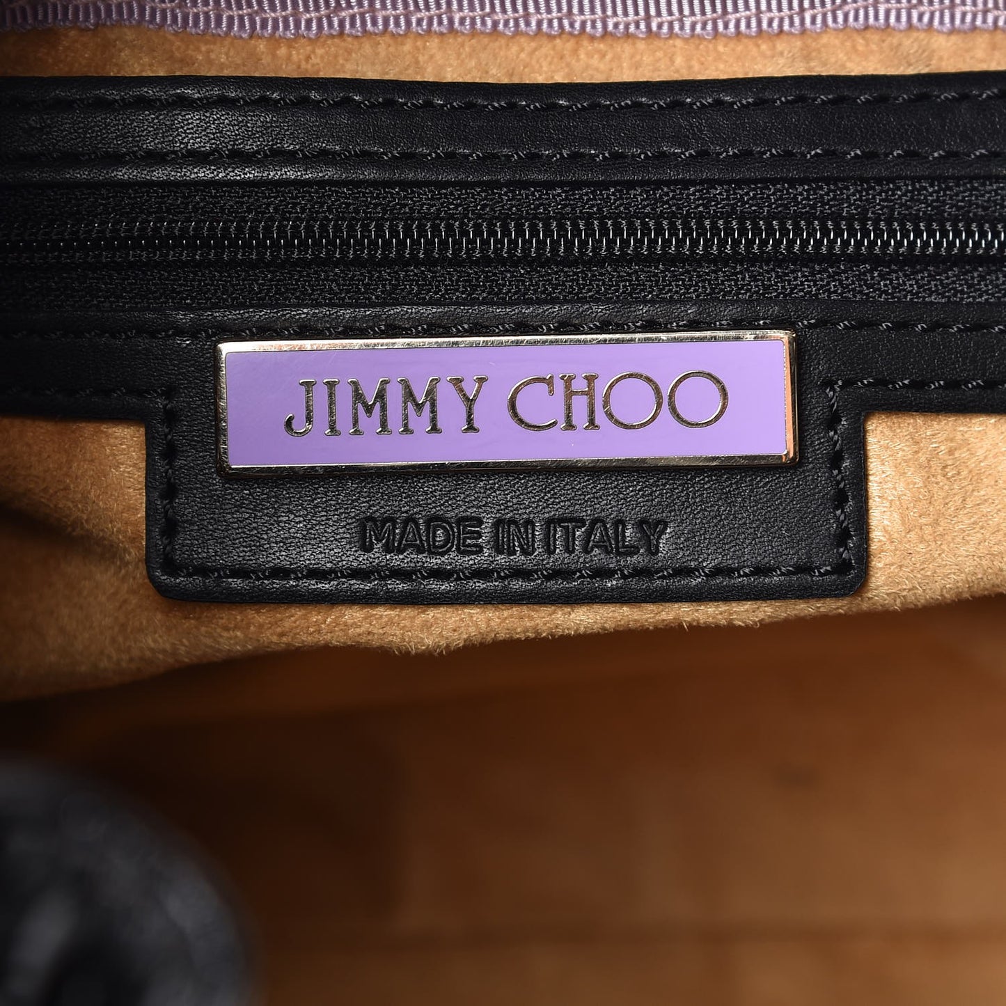 Crushed Patent Riki Bag Black