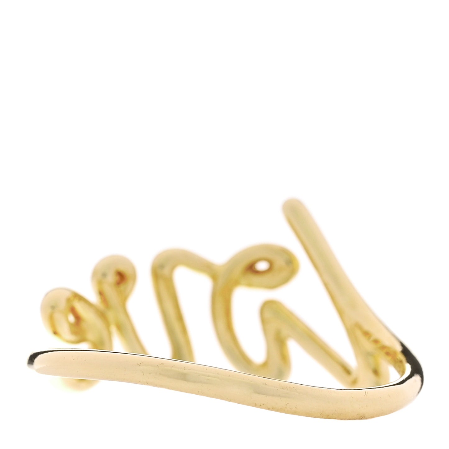 18K Yellow Gold Paloma's Graffiti Love Ring 53 6.5