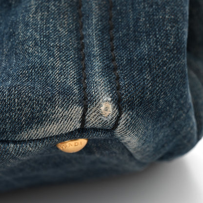 Prada Denim Canapa Logo Tote Avio 11 of 13