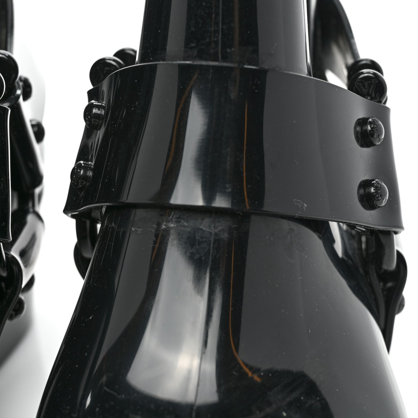 Rubber Monogram Rhapsody Ankle Boots 38 Black
