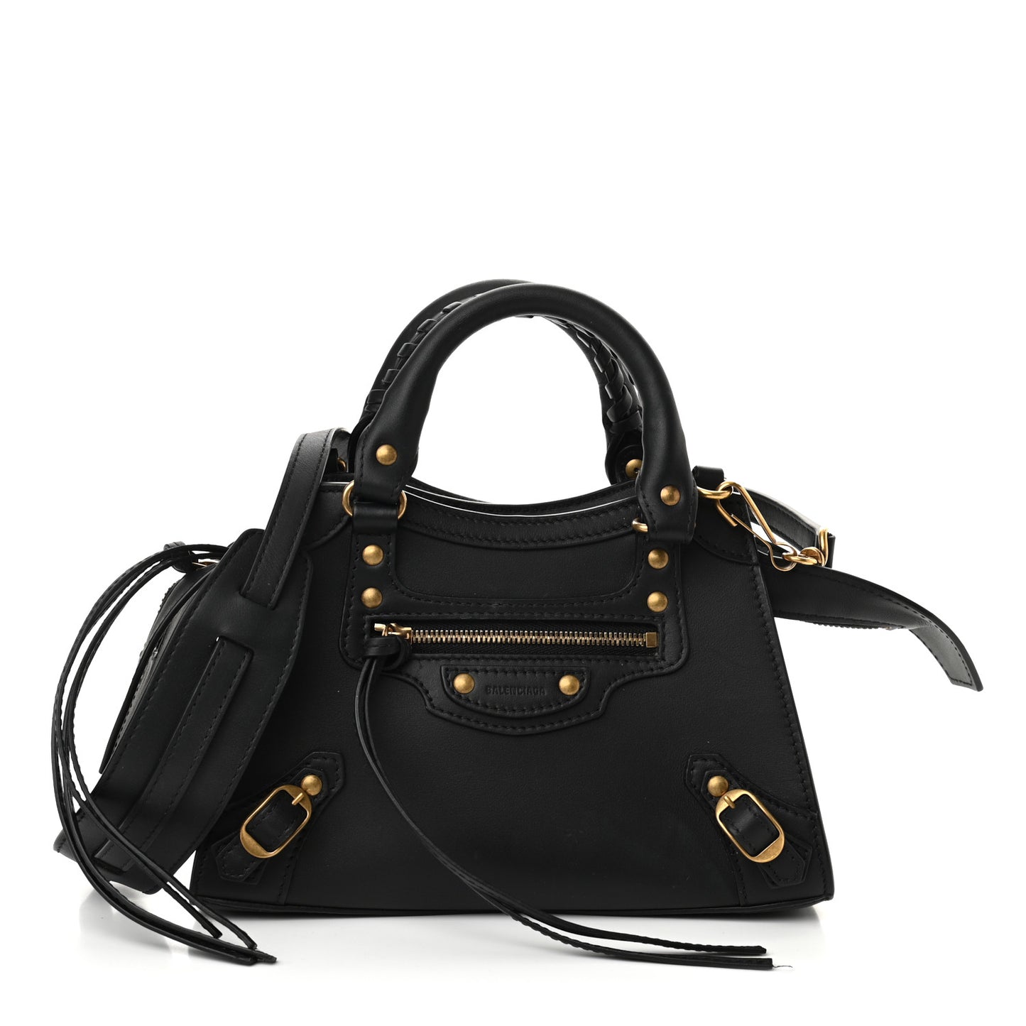 Smooth Calfskin Neo Classic Gold Hardware Mini City Black