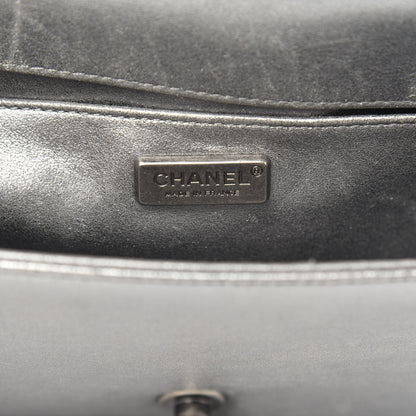 Chanel Metallic Lambskin Embellished Medium Boy Flap Silver 6 of 15
