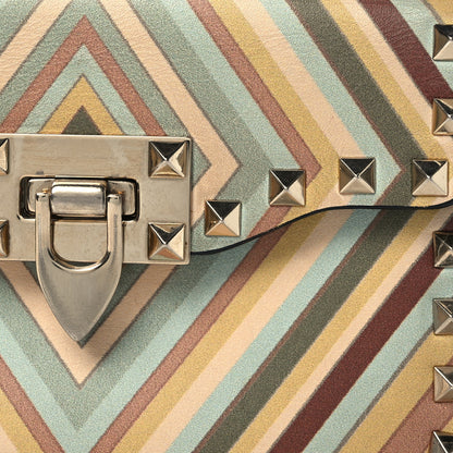 Valentino Garavani Vitello Native Couture 1975 Rockstud Crossbody Bag Green Multicolor 8 of 15