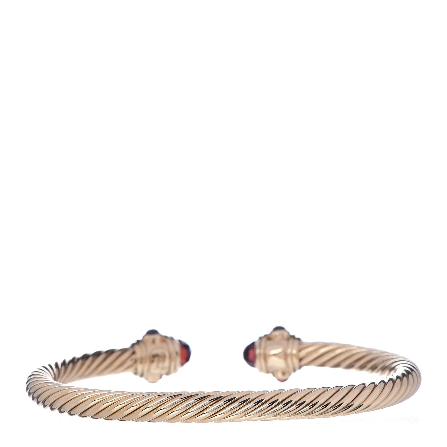 18K Yellow Gold Garnet 5mm Renaissance Bracelet