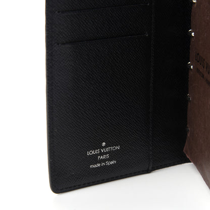 Louis Vuitton Epi Small Ring Agenda Cover Black 6 of 6