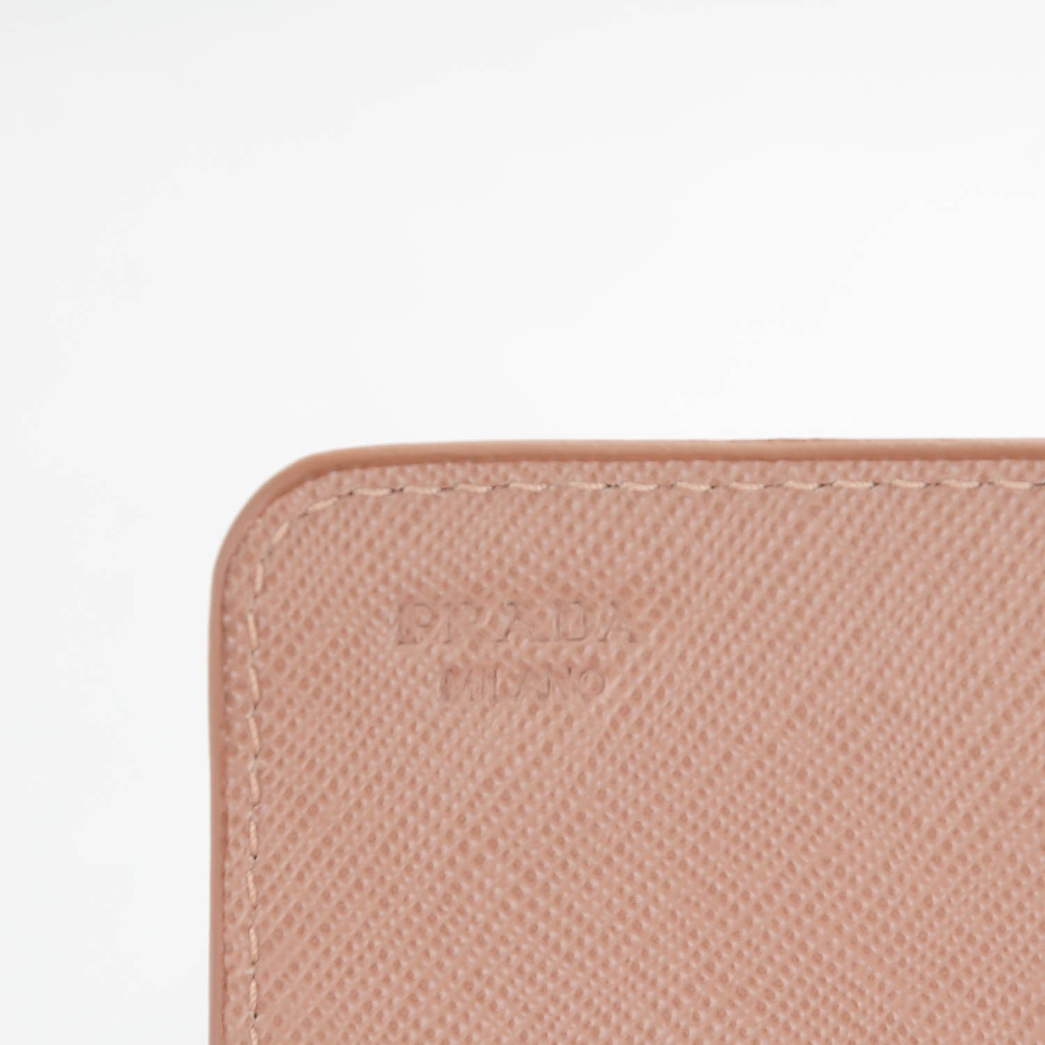 Prada Saffiano Metal Flap Card Holder Cammeo 5 of 7