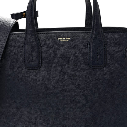 Burberry Derby Calfskin Vintage Check Medium Banner Tote Regency Blue 7 of 9