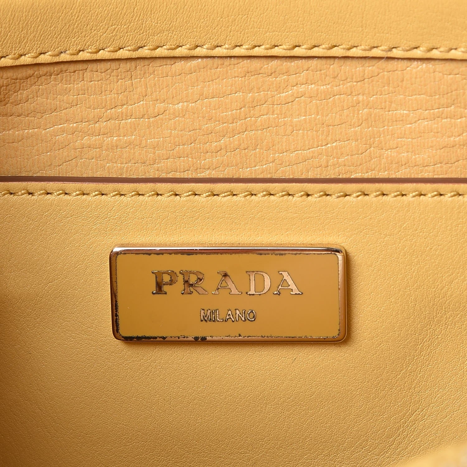 Prada Soft Calf Open Promenade Tote Ginestra 6 of 11