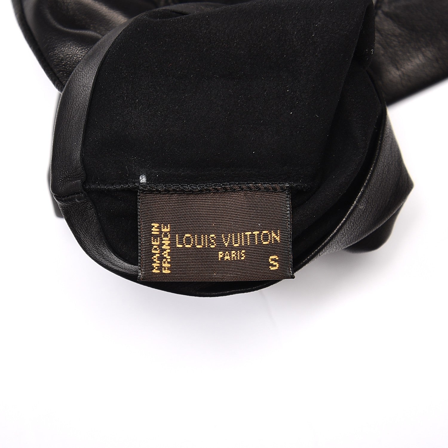 Louis Vuitton Lambskin Long Gloves S Black 3 of 3