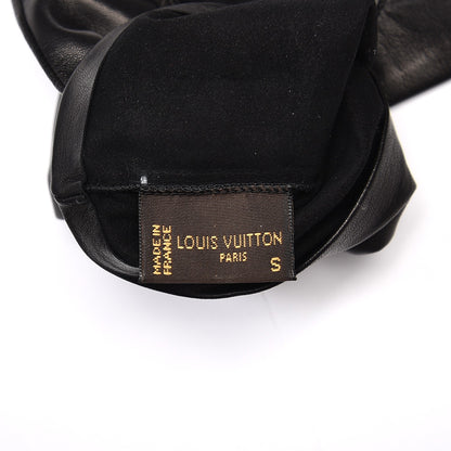 Louis Vuitton Lambskin Long Gloves S Black 3 of 3