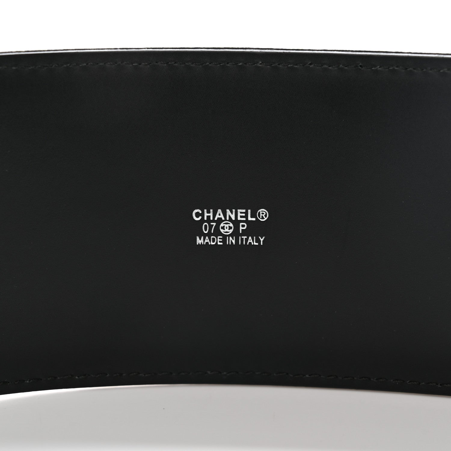Chanel Patent CC Wide Belt 90 36 Black 5 of 9