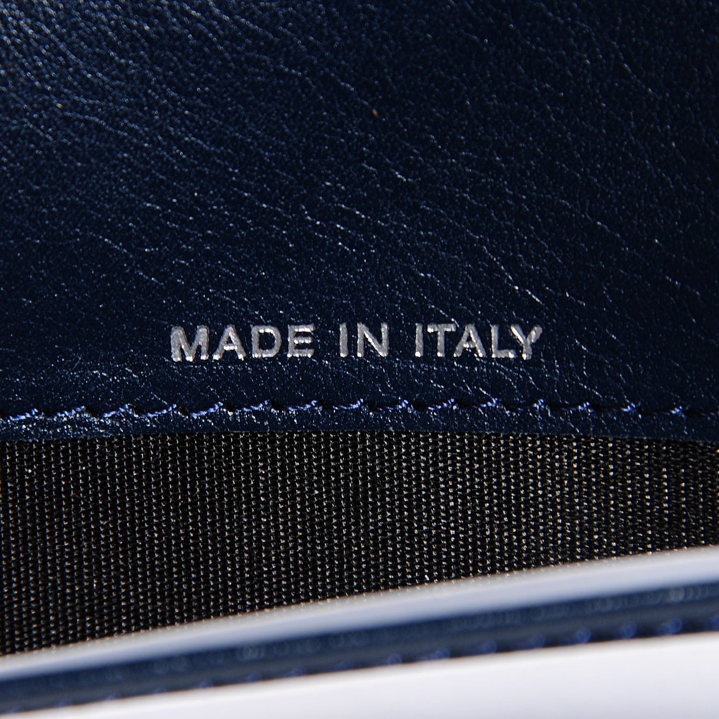 Caviar Large Timeless CC Zip Around Wallet Navy Blue