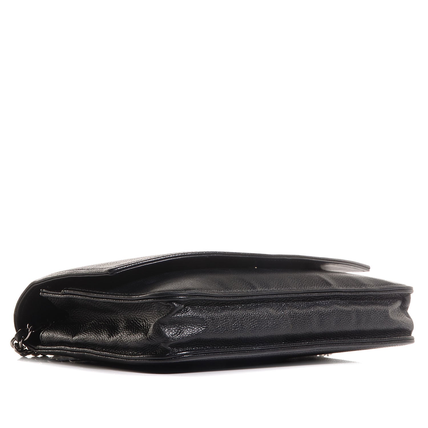 Chanel Caviar Sevruga Wallet On Chain WOC Black 4 of 9