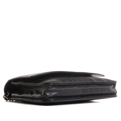 Chanel Caviar Sevruga Wallet On Chain WOC Black 4 of 9