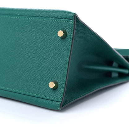 Hermes Epsom Kelly Sellier 32 Malachite 9 of 10