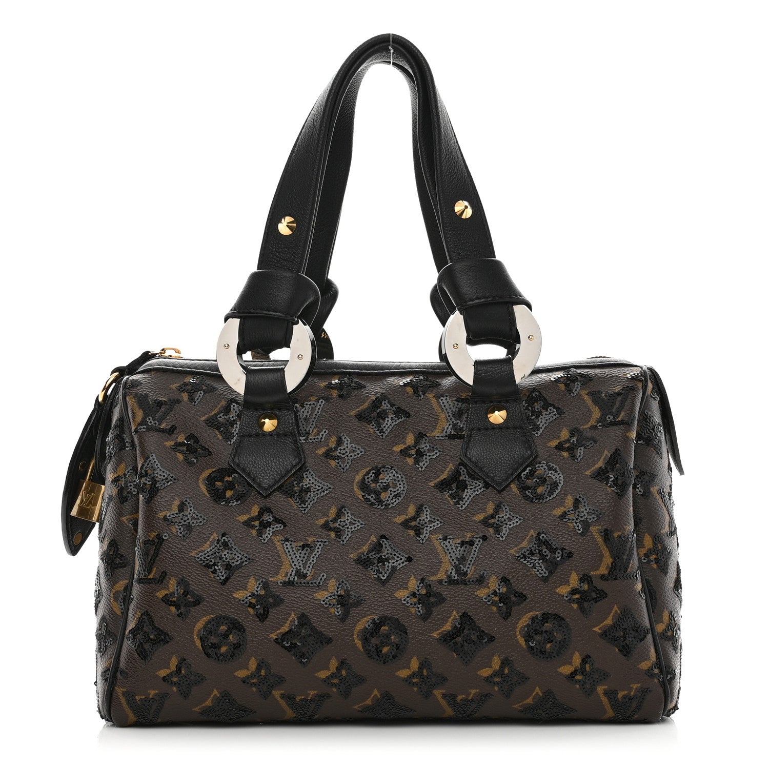 Louis Vuitton Monogram Sequins Eclipse Speedy 28 Black 1 of 7