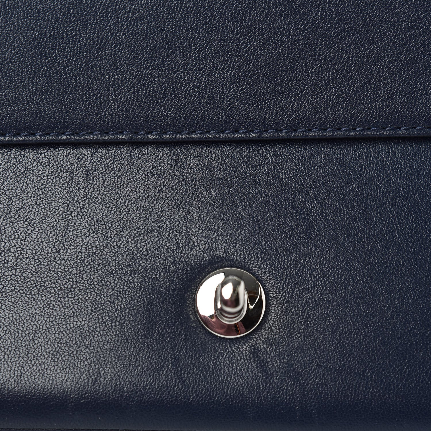 Chanel Sheepskin Quilted Vintage Mademoiselle Flap Dark Navy 13 of 14