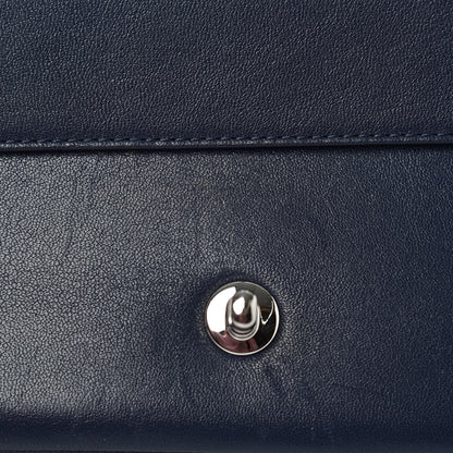 Chanel Sheepskin Quilted Vintage Mademoiselle Flap Dark Navy 13 of 14