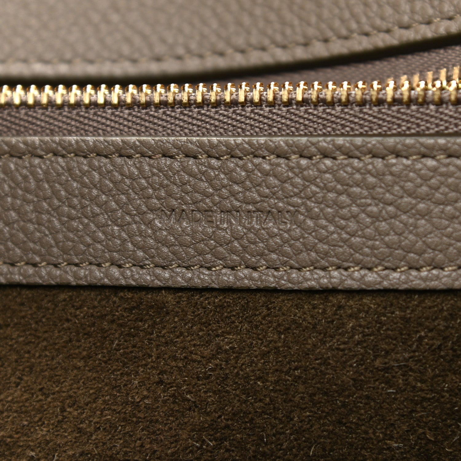 Celine Soft Grained Calfskin Small Belt Cabas Phantom Taupe 8 of 13