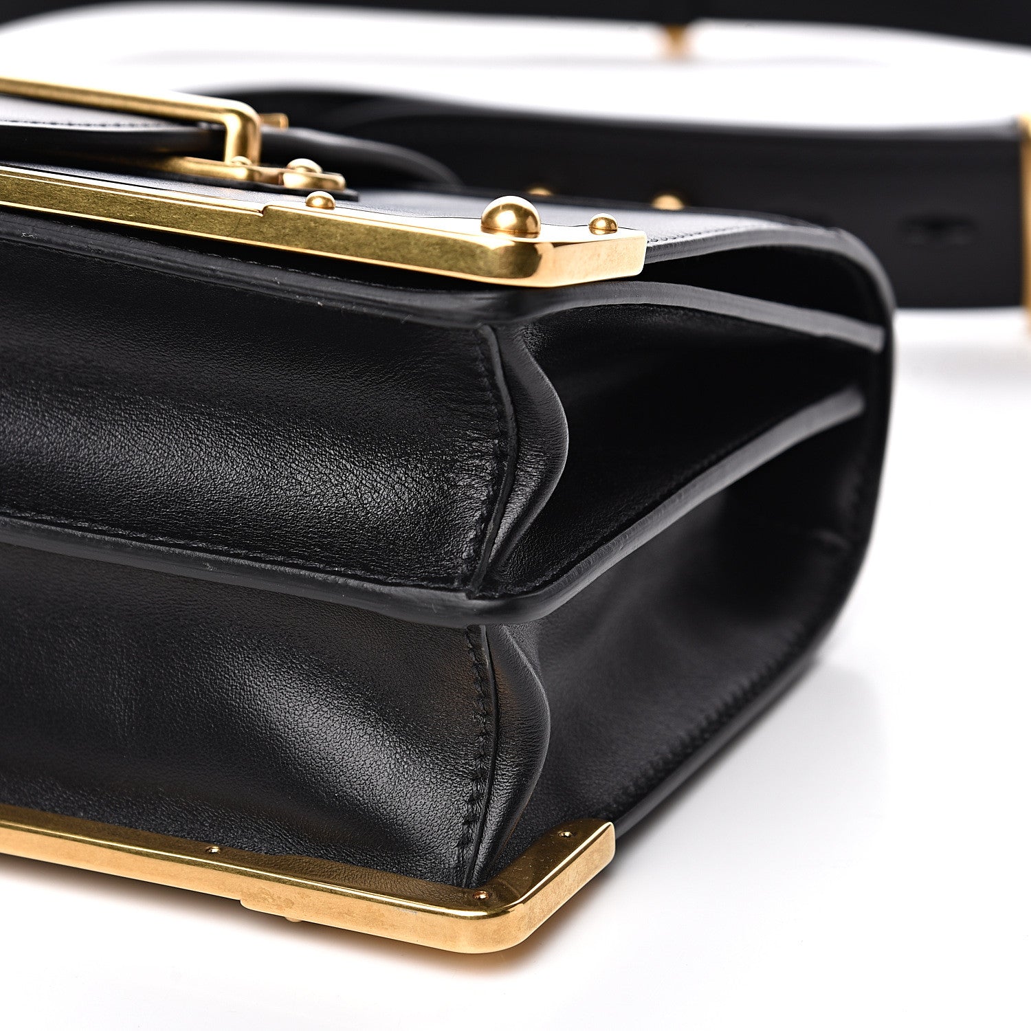 Prada City Calf Saffiano Cahier Bag Black 9 of 9