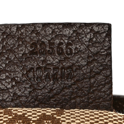 Gucci GG Monogram Web Double Pocket Belt Bag Dark Brown 7 of 7