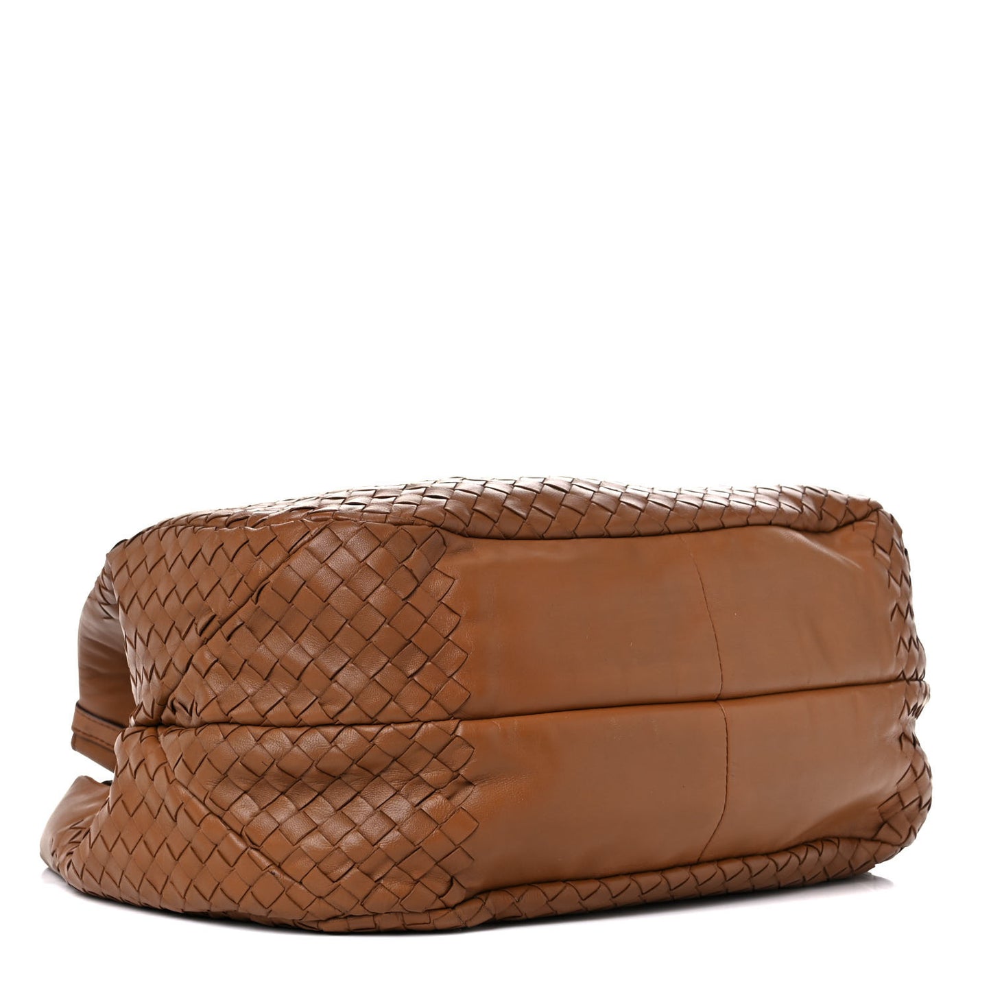 Nappa Intrecciato Medium Campana Hobo Noce