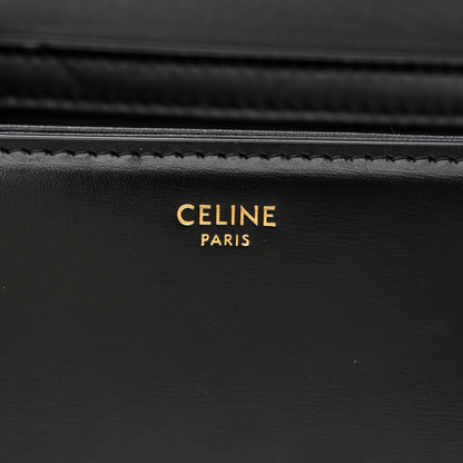 Celine Shiny Calfskin Teen Triomphe Black 6 of 12