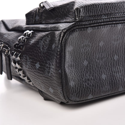 MCM Visetos Small Side Stud Stark Backpack Black 5 of 12