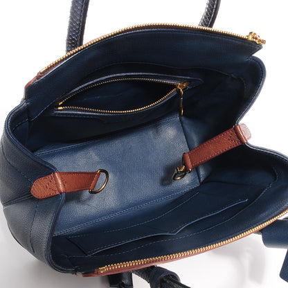 Louis Vuitton Ostrich Python Majestueux Tote PM Blue 5 of 7