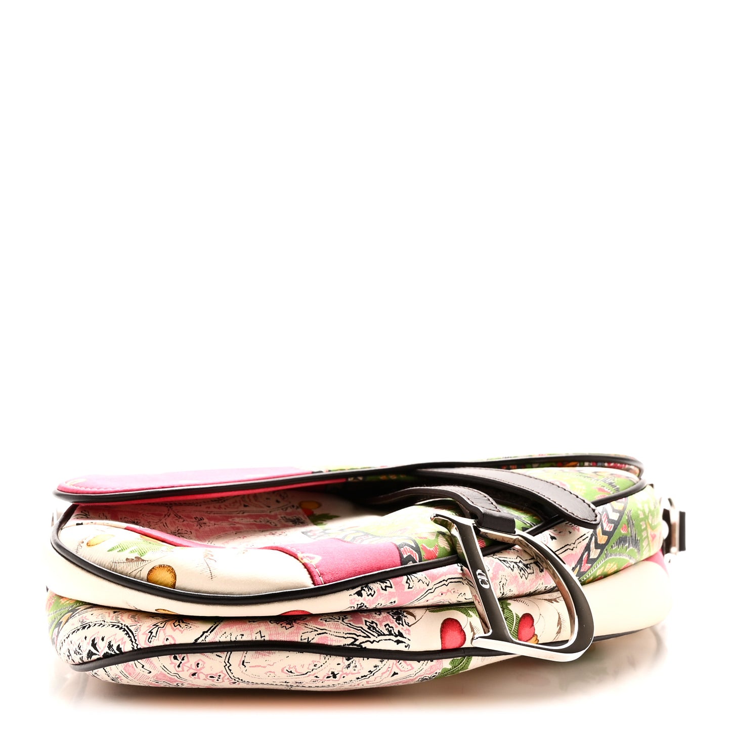 Silk Paisley Saddle Bag Multicolor