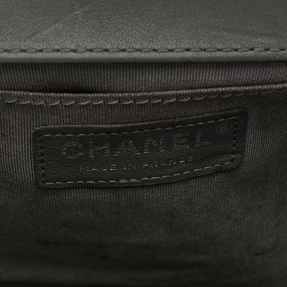 Chanel Lambskin Chevron Quilted Medium Boy Flap Grey 6 of 13